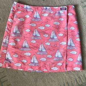 Vineyard Vines pink sailboat skirt SZ M